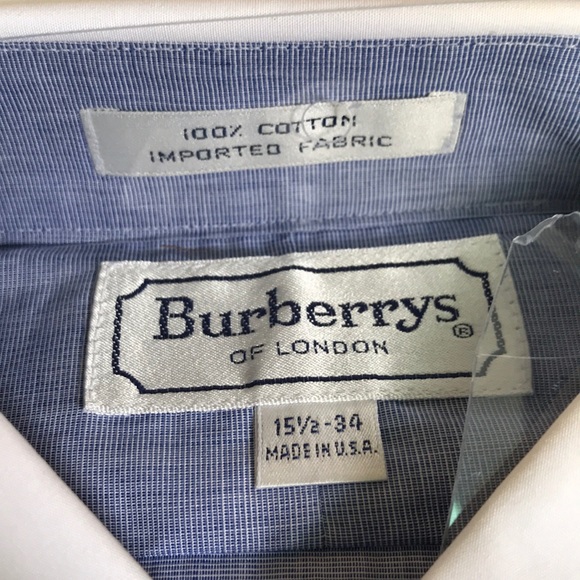 **Vintage** Burberry of London size15 1/2. 34 NWOT - Picture 2 of 5